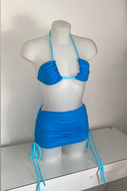 Blue Contrast Two Piece